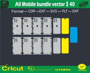 All Mobile cdr bundle vector $ 40 Skin Vector Template free