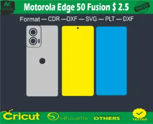 Motorola Edge 50 Fusion Skin Vector Template free