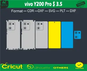 vivo Y200 Pro Skin Vector Template full warp free