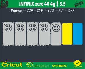 INFINIX zero 40 4g Skin Vector Template full warp