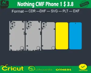 Nothing CMF Phone 1 Skin Vector Template full warp free