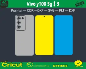 Vivo y100 5G Skin Vector Template