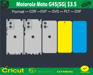 Motorola Moto G45 (5G) Skin Vector Template full warp