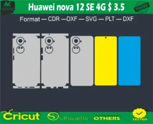 Huawei nova 12 SE 4G Skin Vector Template full