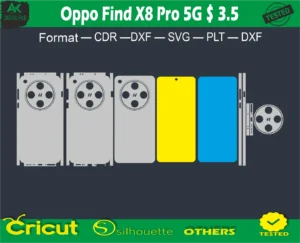 Oppo Find X8 Pro 5G Skin Vector Template full free