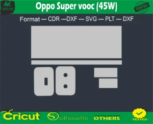Oppo Super vooc (45W) Skin Vector Template full