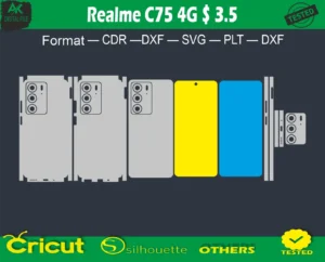 Realme C75 4G Skin Vector Template full free