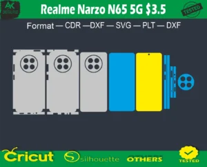 Realme Narzo N65 5g Skin Vector Template full free