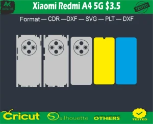 Xiaomi Redmi A4 5G Skin Vector Template full