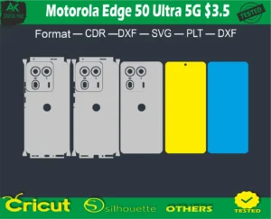 Motorola Edge 50 Ultra 5G Skin Vector Template full free