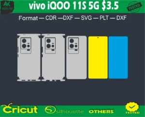 vivo iQOO 11S 5G Skin Vector Template full free