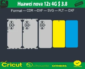 Huawei nova 12s 4G Skin Vector Template full free