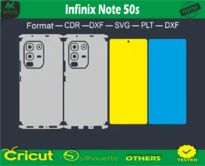 Infinix Note 50s 5g Skin Vector Template free size