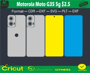 Motorola Moto G35 5g Skin Vector Template full free