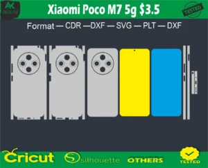 Xiaomi Poco M7 5g Skin Vector Template full free