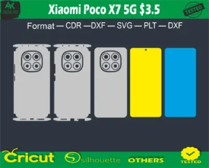 Xiaomi Poco X7 5G Skin Vector Template full free