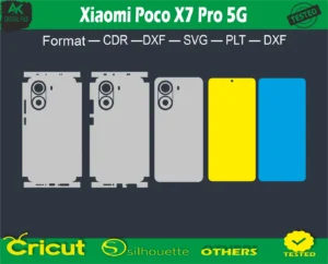 Xiaomi Poco X7 Pro 5G Skin Vector Template full free