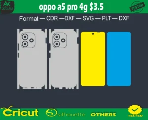 oppo a5 pro 4g Skin Vector Template full free