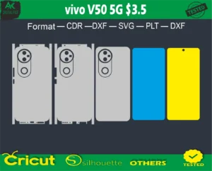 vivo V50 5G Skin Vector Template full free