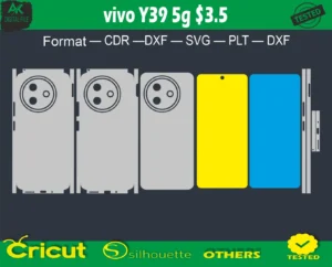 vivo Y39 5g Skin Vector Template full free