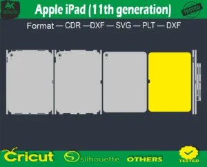 Apple iPad (11th generation) Skin Vector Template free size