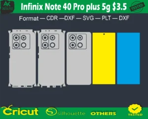 Infinix Note 40 Pro plus 5g Skin Vector Template full free