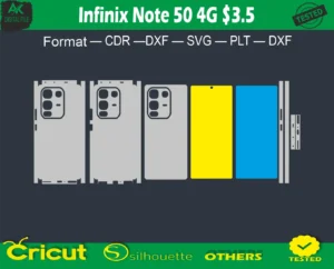 Infinix Note 50 4G Skin Vector Template full free