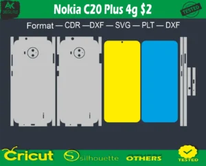 Nokia C20 Plus Skin Vector Template full free