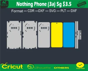 Nothing Phone (3a) 5g Skin Vector Template full free