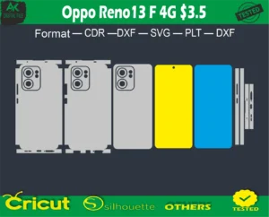 Oppo Reno13 F 4G Skin Vector Template full free