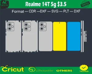 Realme 14T 5g Skin Vector Template full free