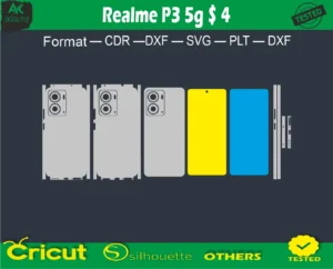 Realme P3 5g Skin Vector Template