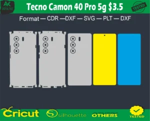 Tecno Camon 40 Pro 5g Skin Vector Template full free