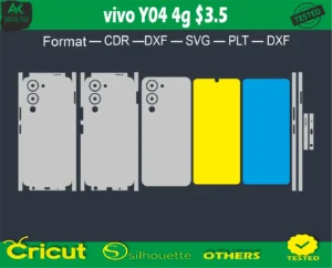 vivo Y04 4g Skin Vector Template full free