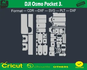DJI OSMO Pocket 3 Skin Vector Template