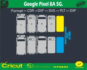 Google Pixel 8A 5G Skin Vector Template