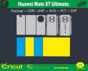 Huawei Mate XT Ultimate Skin Vector Template