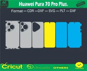 Huawei Pura 70 Pro Plus Skin Vector Template