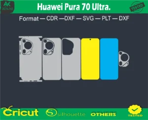 Huawei Pura 70 Ultra Skin Vector Template