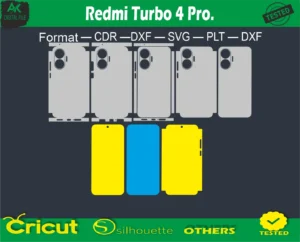 Redmi Turbo 4 Pro Skin Vector Template