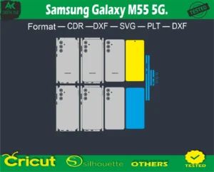Samsung Galaxy M55 5G Skin Vector Template