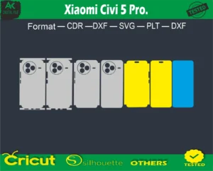 Xiaomi Civi 5 Pro Skin Vector Template