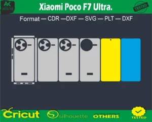 Xiaomi Poco F7 Ultra Skin Vector Template