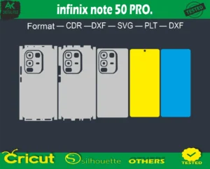 infinix note 50 PRO Skin Vector Template