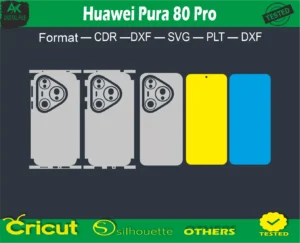 Huawei Pura 80 Pro Skin Vector Template