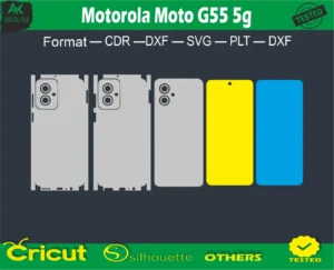 Motorola Moto G55 5g Skin Vector Template