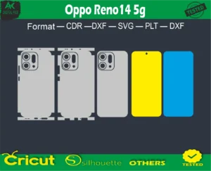 Oppo Reno14 5g Skin Vector Template