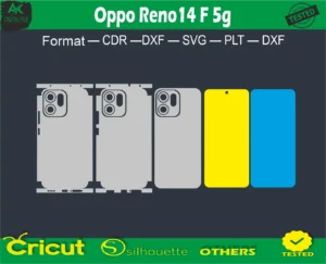 Oppo Reno14 F 5g Skin Vector Template