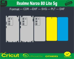 Realme Narzo 80 Lite 5g Skin Vector Template