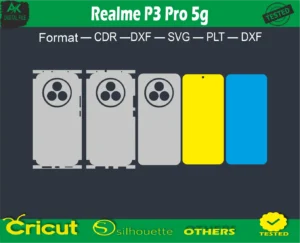 Realme P3 Pro 5g Skin Vector Template